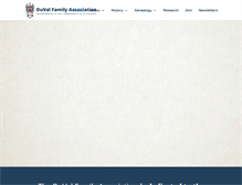 Tablet Screenshot of duvalfamilyassociation.org